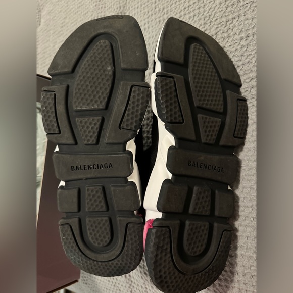 Balenciaga Speed LT Sneakers | black, white, and pink. **Authentic** - Picture 4 of 4